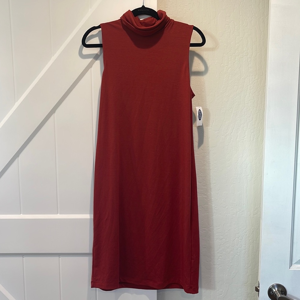 Brand new turtleneck sleeveless dress